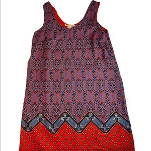 St. Tropez West Geometric Multicolor Tank Dress 8